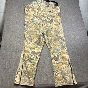 Liberty Camo Bib Overalls Men XL Regular Advantage Timber Hunting Insulated 80s